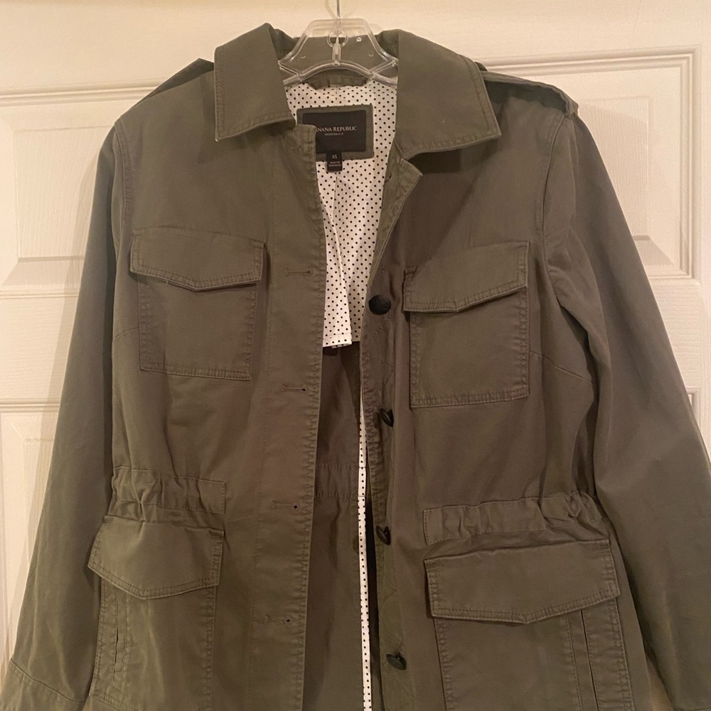 Olive green Banana Republic field jacket